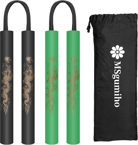 Nunchucks Cord Nunchakus آمن من المطاط الرغوي لتدريب Nunchucks مع حبل 2 قطعة للأطفال والمبتدئين للتمرين والتدريب in Kuwait
