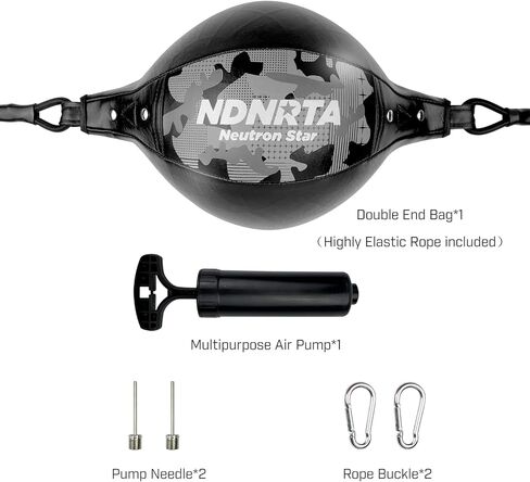 حقيبة مزدوجة النهاية، مجموعة أدوات تدريب الملاكمة سريعة التحسين، (سلك تعديل اختياري)، حبل من الأرض إلى السقف، حقيبة ملاكمة مزدوجة النهاية، حقيبة ملاكمة من الجلد الصناعي، (يتم شحنها من الولايات المتحدة) معدات الملاكمة in Kuwait