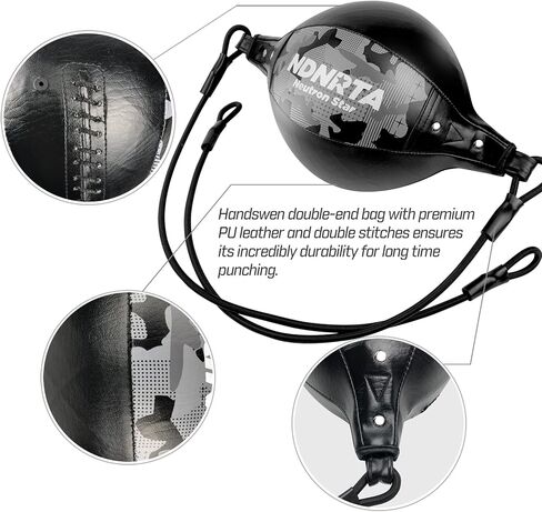 حقيبة مزدوجة النهاية، مجموعة أدوات تدريب الملاكمة سريعة التحسين، (سلك تعديل اختياري)، حبل من الأرض إلى السقف، حقيبة ملاكمة مزدوجة النهاية، حقيبة ملاكمة من الجلد الصناعي، (يتم شحنها من الولايات المتحدة) معدات الملاكمة in Kuwait