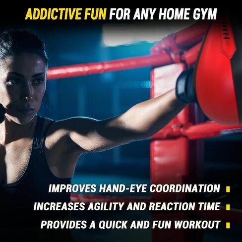 Boxing Speed Bags, PU Leather 2 Pack Hanging Speed Punching Bags Speedball, Dodge Striking Bag for Boxing MMA Muay Thai Martial Arts Training Home Gym Equipment in Saudi Arabia