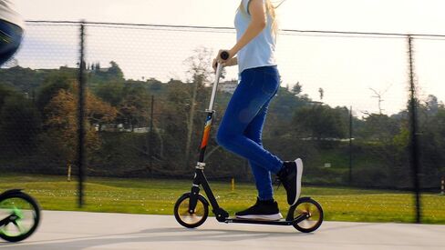 Razor A5 Lux Kick Scooter for Kids Ages 8+ - 8" Urethane Wheels, Anodized Finish Featuring Bold Colors and Graphics, for Riders up to 220 lbs in Saudi Arabia