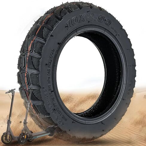 10 بوصة 10X2.5، 60/70-6.5 إطار مطاطي وأنبوب داخلي لـ Ninebot Max G30P G30LP، Zero 10x، HIBOY MAX3، Yume D4، Hover1 Alpha سكوتر كهربائي بديل عجلة تصميم مقاوم للثقب (مجموعة واحدة) in Saudi Arabia