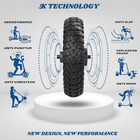 Ǝك | إطار صلب لسكوتر كهربائي Gotrax Wheel Xiaomi | إطارات بديلة نسخة محسنة متوافقة مع جميع العجلات الأمامية أو الخلفية مقاس 8.5 بوصة | 2 قطعة مع أداة لـ gotrax gxl gotrax XR in Saudi Arabia