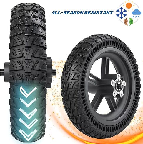 Ǝك | إطار صلب لسكوتر كهربائي Gotrax Wheel Xiaomi | إطارات بديلة نسخة محسنة متوافقة مع جميع العجلات الأمامية أو الخلفية مقاس 8.5 بوصة | 2 قطعة مع أداة لـ gotrax gxl gotrax XR in Saudi Arabia