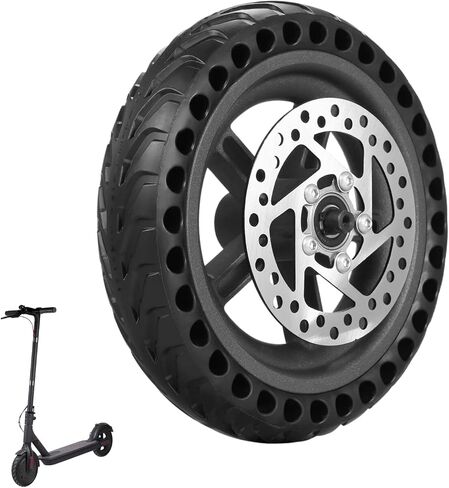 | Gotrax Wheel replacement and Xiaomi M365 electric Scooter | Solid Tire with hub and Brake-Disc | Honeycomb Wheel Compatible Mijia1s gotrax gxl V2/gotrax XR and 8,5 inch in Saudi Arabia
