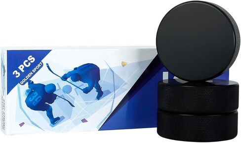 كرات هوكي الجليد، اللائحة الرسمية، للتدريب العملي والتدريب الكلاسيكي، قطر 3 بوصات، سمك 1 بوصة، 6 أونصة، أسود in Kuwait