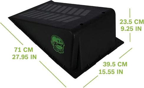 منحدر إطلاق Mini Kicker للزلاجات وألواح التزلج والدراجات والدراجات البخارية، أسود in Saudi Arabia
