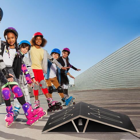 Skateboard Ramp,Double Sided Bike Ramp,Foldable Launch for Skate Ramp,BMX Ramp Scooter Ramp RC Car Ramp, Jumps Skateboard Accessories for Kids Boys Girls Adults in Saudi Arabia