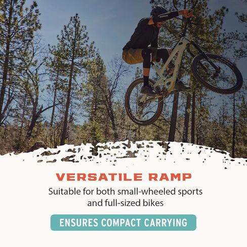 منحدر القفز Ninja MTB، منحدر القفز المحمول Turbo Kicker، منحدر 4 ألواح لجميع الأعمار، مثالي لدراجات MTB، دراجات BMX، عجلات واحدة، الدراجات البخارية، ألواح التزلج، وسيارات RC in Kuwait