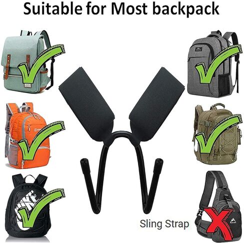 حقيبة الظهر حزام الكتف خطاف حقيبة الظهر شماعات مع حزام جبل حقيبة الظهر المرفق الناقل لوح التزلج تحمل للوحة التزلج الطويلة حقيبة الظهر الناقل - لا حقيبة الظهر in Kuwait