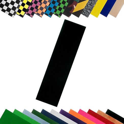 TURBO 9 x 33 Inch Skateboard Grip Tape Sheet Black in Saudi Arabia