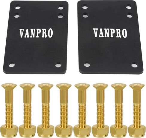 وسادة vanpro Trucks 1/8 رافعات مطاطية لألواح التزلج لمنع عض العجلات وامتصاص الصدمات، تقلل الاهتزازات لإطالة عمر الأجهزة (أسود ثلجي) in Saudi Arabia