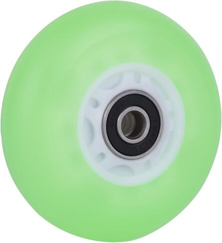 AOWISH 76mm Light Up Illuminating Rip Sticks Caster Board Wheels 90A LED Luminous Flash Waveboard Replacement Wheels w/Bearings ABEC-9 for 2 Wheel Pivoting Skateboard and More (2-Pack) in Saudi Arabia