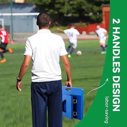 Newhai Soccer Rebounder Board 40 بوصة × 16 بوصة قابلة للطي بزاويتين محمولة لكرة القدم ارتداد جدار ركلة ارتداد لوح تدريب منفرد للتمرير والرماية للأطفال البالغين in Kuwait