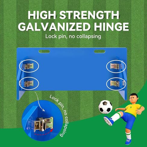 Newhai Soccer Rebounder Board 40 بوصة × 16 بوصة قابلة للطي بزاويتين محمولة لكرة القدم ارتداد جدار ركلة ارتداد لوح تدريب منفرد للتمرير والرماية للأطفال البالغين in Kuwait