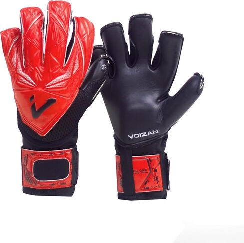 قفازات حارس مرمى كرة القدم المتنافسة - قطع هجينة، قفازات حارس مرمى كرة القدم مع حماية المعصم والأصابع، قفازات حارس المرمى للشباب ذات قبضة ممتازة، قفازات كرة القدم للبالغين، الأولاد والبنات in Kuwait
