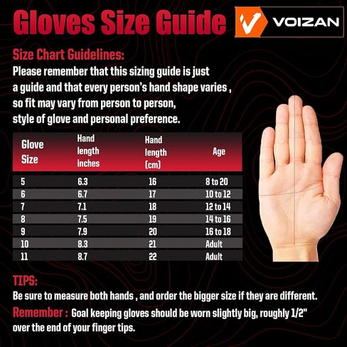 قفازات حارس مرمى كرة القدم المتنافسة - قطع هجينة، قفازات حارس مرمى كرة القدم مع حماية المعصم والأصابع، قفازات حارس المرمى للشباب ذات قبضة ممتازة، قفازات كرة القدم للبالغين، الأولاد والبنات in Kuwait