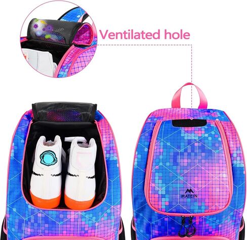 MATEIN Basketball Bag, Durable Soccer Bag with Ball Holder & Shoe Compartment, Large Basketball Backpack for Training Equipment, Water Resistant Sports Ball Bags Fits Volleyball Football, Colorful in Saudi Arabia