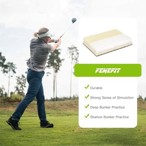 سجادة FENEFIT Golf Bunker، تحاكي مخبأ ملعب الجولف الحقيقي لممارسة مهارات ضرب الجولف، بساط تقطيع الرمل لمحاكاة الجولف أو ممارسة تقطيع القبو in Kuwait