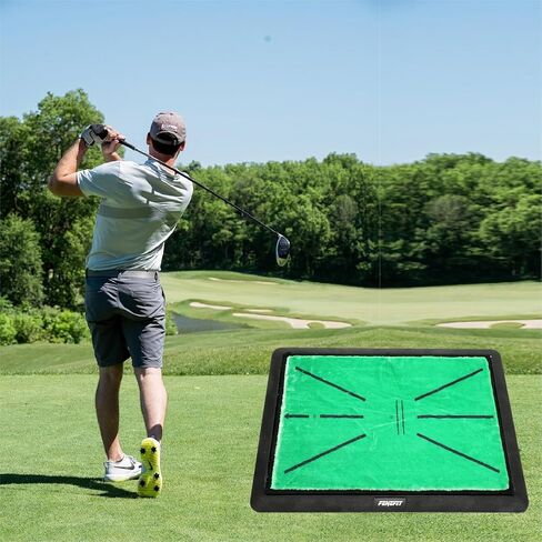 بساط ضرب الجولف، بساط تدريب الجولف من FENEFIT لملاحظات مسار التأرجح/الكشف عن بساط تدريب الجولف، أدلة متقدمة ودعم مطاطي للمنزل/الداخلي/الخارجي in Kuwait