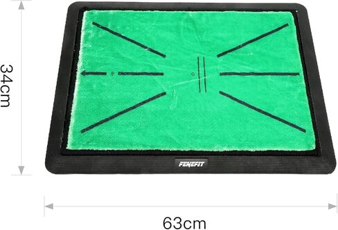 بساط ضرب الجولف، بساط تدريب الجولف من FENEFIT لملاحظات مسار التأرجح/الكشف عن بساط تدريب الجولف، أدلة متقدمة ودعم مطاطي للمنزل/الداخلي/الخارجي in Kuwait