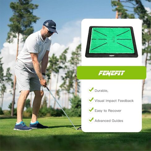 بساط ضرب الجولف، بساط تدريب الجولف من FENEFIT لملاحظات مسار التأرجح/الكشف عن بساط تدريب الجولف، أدلة متقدمة ودعم مطاطي للمنزل/الداخلي/الخارجي in Kuwait