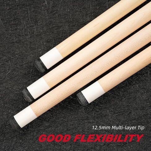 بركة جديلة القيقب رمح قبضة جلدية 3/8*10 مشترك XTC الطويق 12.5 مللي متر النمر طرف 58 ''1/2 سبليت بركة جديلة عصا البلياردو in Kuwait