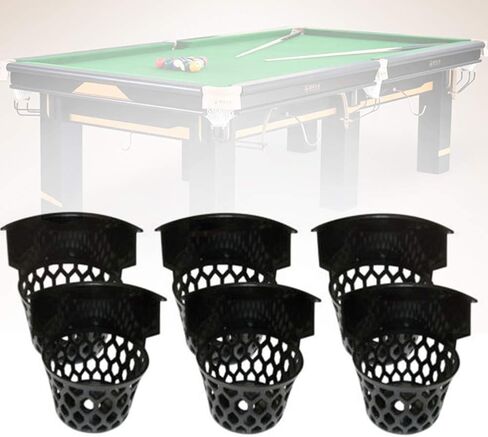 6pcs/Set Pool Billiard Plastic Web Table Pockets,Home Basket Heavy Duty Billiard Table Net(E36187,E3618, E3619) in Kuwait