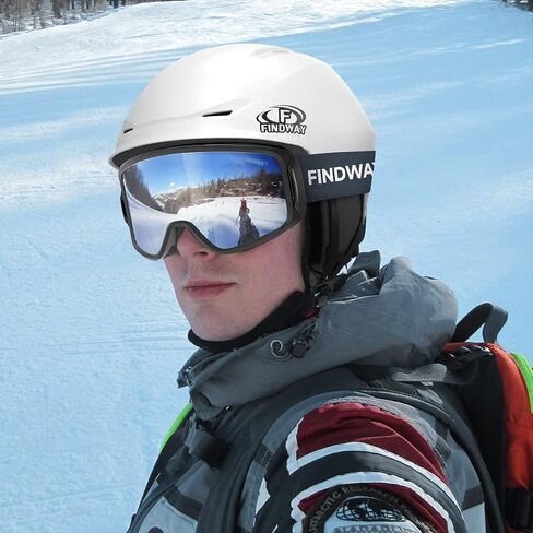 Findway Snowboard Helmet [Upgrade] Ski Helmet for Adults,[Goggle Friendly] Durable ABS Shell, Protective EPS Foam & Adjustable Fit, Snow Sport Helmet for Men, Women & Youth in Kuwait
