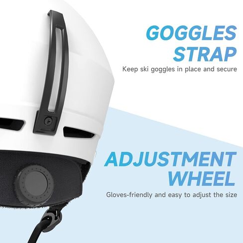 Findway Snowboard Helmet [Upgrade] Ski Helmet for Adults,[Goggle Friendly] Durable ABS Shell, Protective EPS Foam & Adjustable Fit, Snow Sport Helmet for Men, Women & Youth in Kuwait