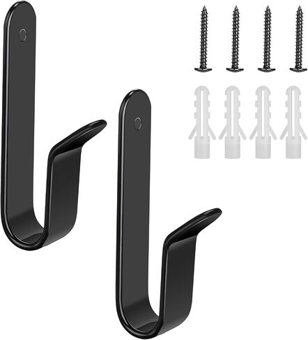 Abeillo 2PCS Snowboard Wall Mount, Black Skateboard Wall Mount, Snowboard Rack Wall Mount, Horizontal Snowboard Hanger Wall Mount for Indoor Outdoor Snowboard Snowboard Storage Display in Saudi Arabia