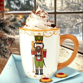 Certified International Holiday Magic Nutcracker 16 oz. Mugs, Set of 4, 4 Count (Pack of 1), Multicolor