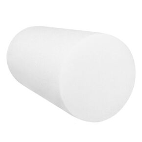 CanDo White PE Foam Rollers for Exercise, Finess, Muscle Restoration, Massage Therapy, Sport Recovery and Physical Therapy for Home, Clinics, Professional Therapy Round 6" x 12"