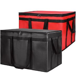 Insulated Food Delivery Bag, XXX-Large Insulated Grocery Bags, Cooler Bag Driver Essentials, Hot Catering Supplies, Warmer Container for Doordash/Uber Eats, Door Dash Accessories for Dashers