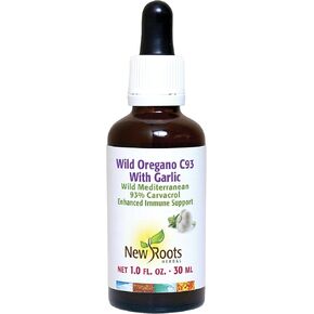 New Roots | Wild Oregano Oil Extra Strong | 93% Carvacrol Oregano Oil Liquid Drops (1 fl oz) | Immune Support Supplement | Highest Concentration of Carvacrol |Alcohol Free, Non GMO, Vegan, Gluten Free