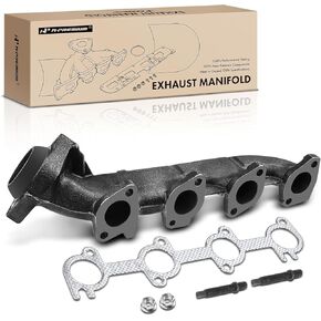 مشعب العادم الأيسر A-Premium مع مجموعة حشية متوافقة مع Ford E-150 E-250 E-350 E-450 F-350 Super Duty Excursion Lincoln Navigator V8 5.4L