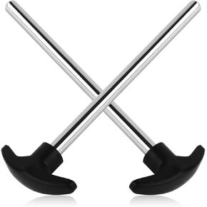 2pcs Weight Stack Pin, 0.37 Inch Diameter Crescent-Shaped Weight Stack Pin Locking Space Heavy Duty Weight Machine Pin Extender for Home Gym Exercise Workout Accessories