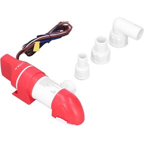 Low Bilge Pump for Boats, 1100GPH/4160LPH Electric Automatic Stainless Steel DC12V 360° Rotation Water Sensing Bilge Pump