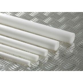 Acetal Copolymer Plastic Round Rod 7/8" Diameter, 40" Length - White Color