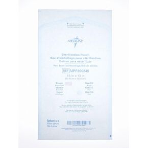 Medline Steam and Gas Heat Seal Sterilization Pouches, 6 Inches x 10 Inches, Triple Seal, Easy-to-Read Indicators, Case of 2000 Each