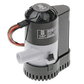 T-H Marine Automatic Boat Bilge Pump | Submersible Bilge Pump with Automatic Shut-Off Switch | 800 GPH 12V Fits 3/4" Hose