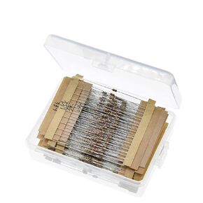 640PCS 64 Values 1/6W 1% 1R-10MR High-Accuracy Carbon Film Resistor Assortment DIY Kit