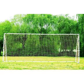 PASS 24 x 8 Ft. Official Size. Heavy Duty Steel Soccer Goal w/Net. Regulation Size Goals. Professional Practice Training Aid. 24x8 Foot. (2Net)