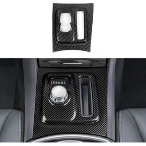 Car Gear Shift Panel Decals for 2014 2015 2016 2017 Dodge Durango Accessories Carbon Fiber Stickers