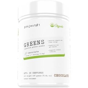 Project #1 Vital Greens: Superfood Powder for Immunity, Energy & Digestion | Organic Antioxidants, Enzymes & Probiotics | Greens, Spirulina, Smoothie Mix, Gut Health, 30 Servings - Apple Mint