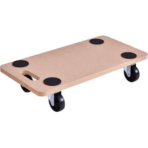 Goplus Furniture Moving Dolly, Heavy Duty Wood Rolling Mover with Wheels for Piano Couch Fridge Heavy Items, Securely Holds 500 Lbs (23" x11.5" Platform)