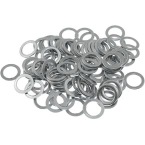 RLECS 100PCS Skateboard Slip Wire Spacer Flat Washer Stainless Steel Skateboard Axle Washer Silver 8x11x12mm for Speed Bearing Performance Skateboard Axles Longboard Trucks