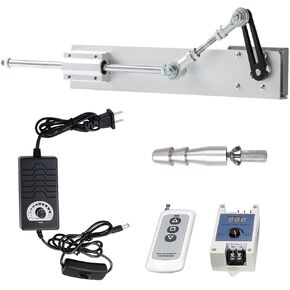 Reciprocating Cycle Linear Actuator,DC 1-24V Stroke 1.18"-6" Max Speed 120RPM Adjustable Telescopic Motor DIY Motor with Big End Connector,Speed Controller and Remote Control(24V150MM120RPM)