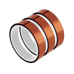 3 Rolls High Temperature Tapes, 20mmx 33m (108ft) Heat Resistant Tape No Residue Heat Transfer Adhesive Tape for Electronics Masking,Soldering, Protecting Circuit Board (Red)