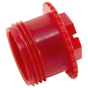 Caplugs ZTF17-22AK1 Plastic Threaded Plug. RP-TF-17-2, PP, to Plug Thread Size 1-1/16-12", Red (Pack of 30)